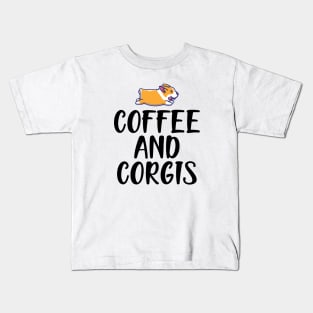 Coffee and corgis Kids T-Shirt